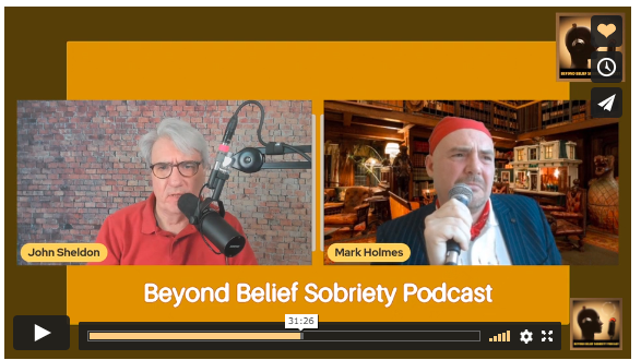 Watch Author Live on The Beyond Belief Sobriety Podcast